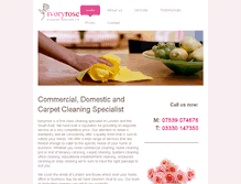 Tablet Screenshot of ivoryrose-cleaning-services.com